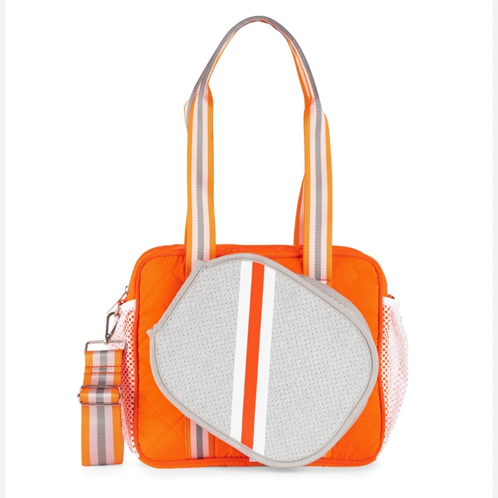 Dill Crush Pickleball Bag  Haute Shore Orange Gray and White.
